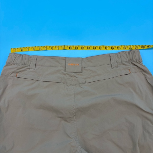 Orvis Tan Cargo Pants Durable Utility Design Nylon Beige Size XXL x 30” - Picture 5 of 11